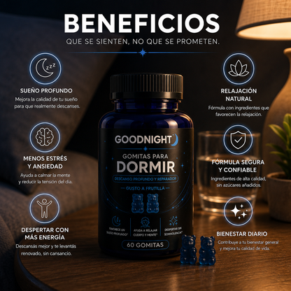 Goodnight | Las gomitas que te hacen dormir de verdad